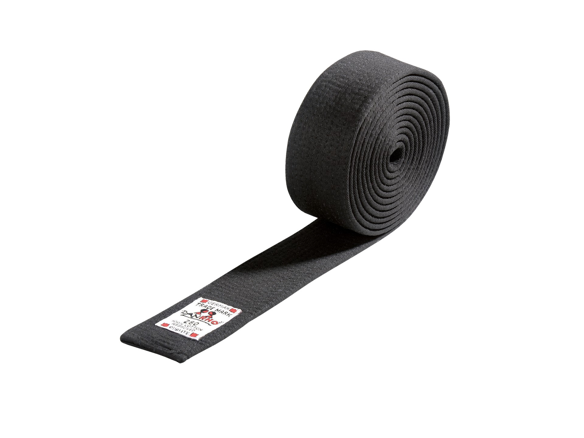DANRHO Schwarzer Budo-Gürtel 4 cm oder 5 cm breit