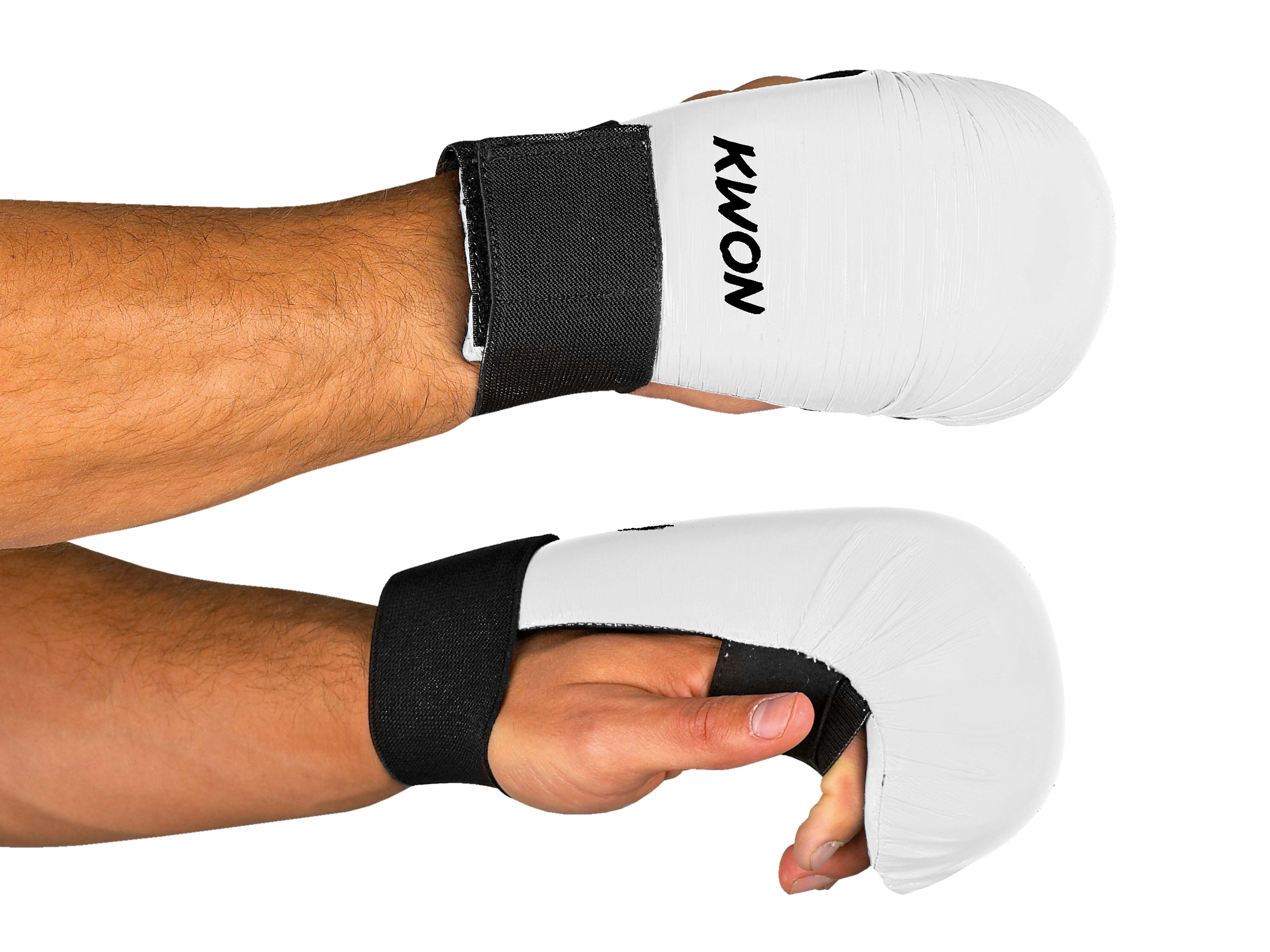 Karate hand protector without thumb loop - WUKF recognized