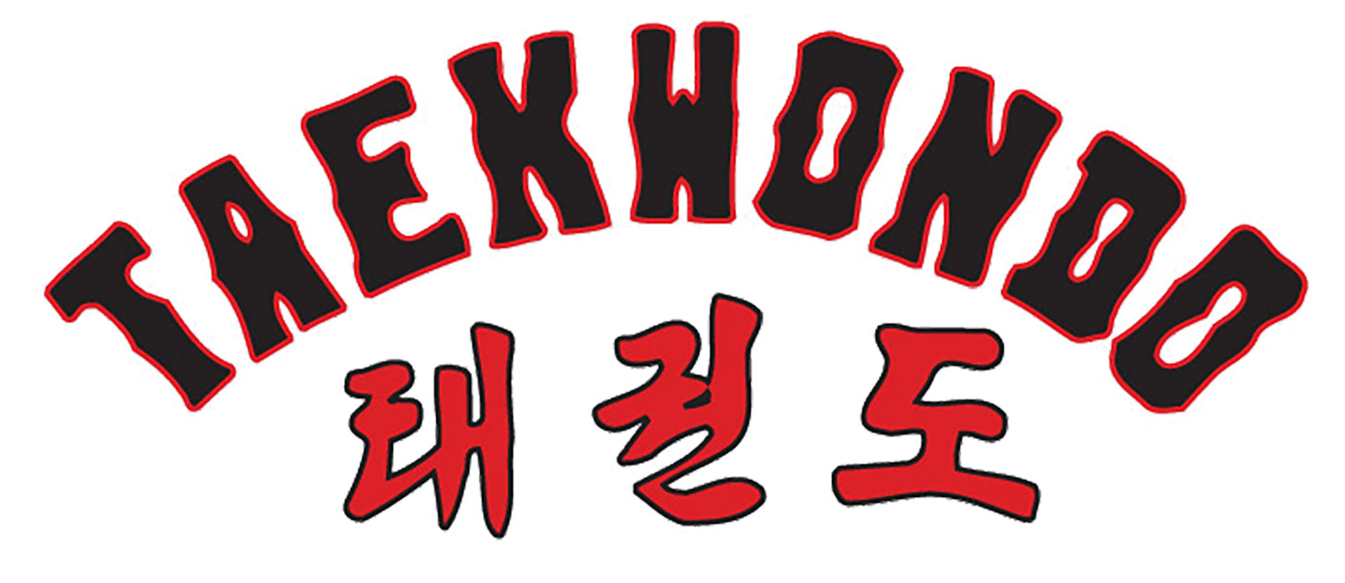 Taekwondo Schriftzug Aufdruck