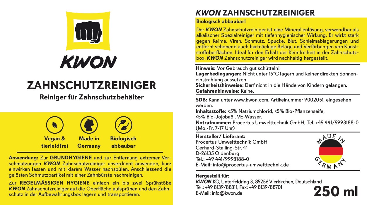 Zahnschutzreiniger