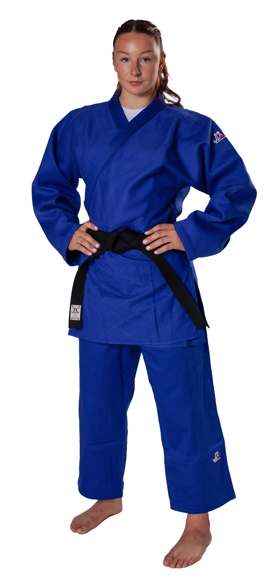 DANRHO Judoanzug Ultimate 750 japanische Webung blau - IJF anerkannt
