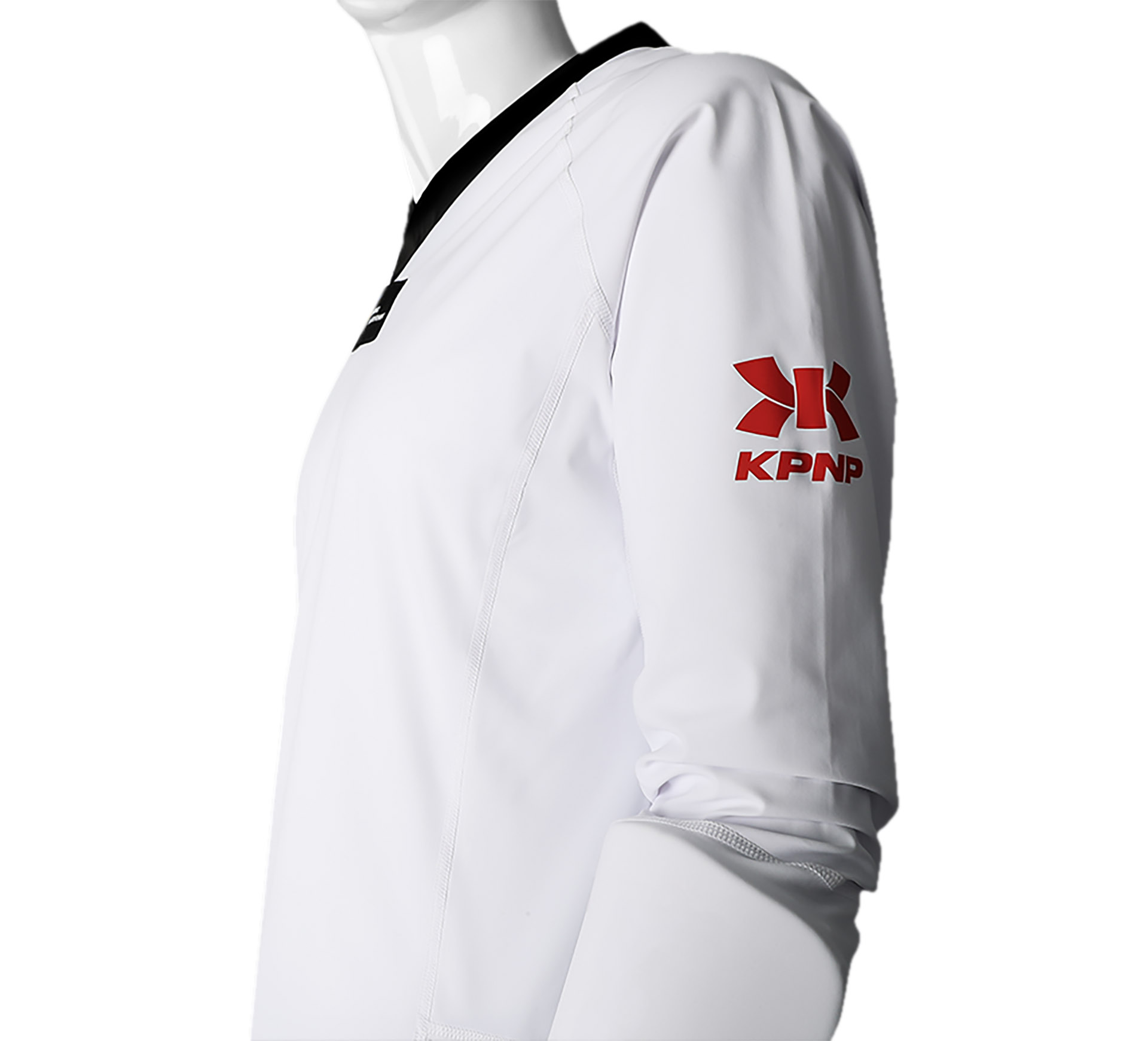 KPNP Taekwondo Anzug schwarzes Revers - WT anerkannt