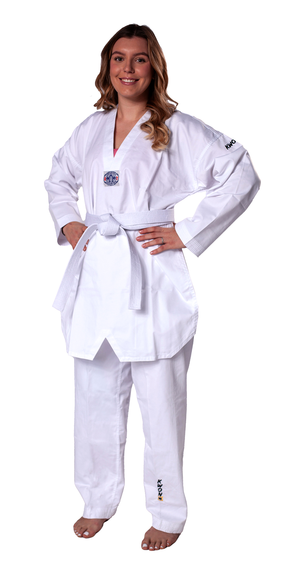 Taekwondo Anzug Hadan Plus weißes Revers