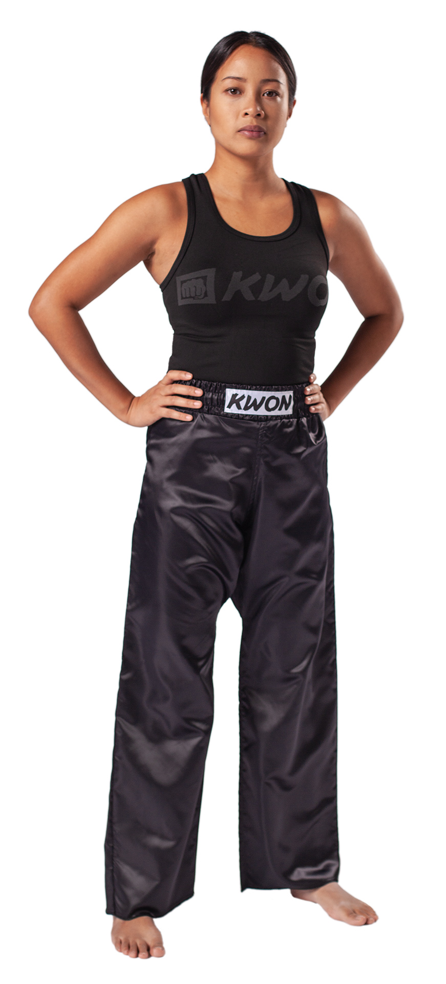 Satinhose schwarz