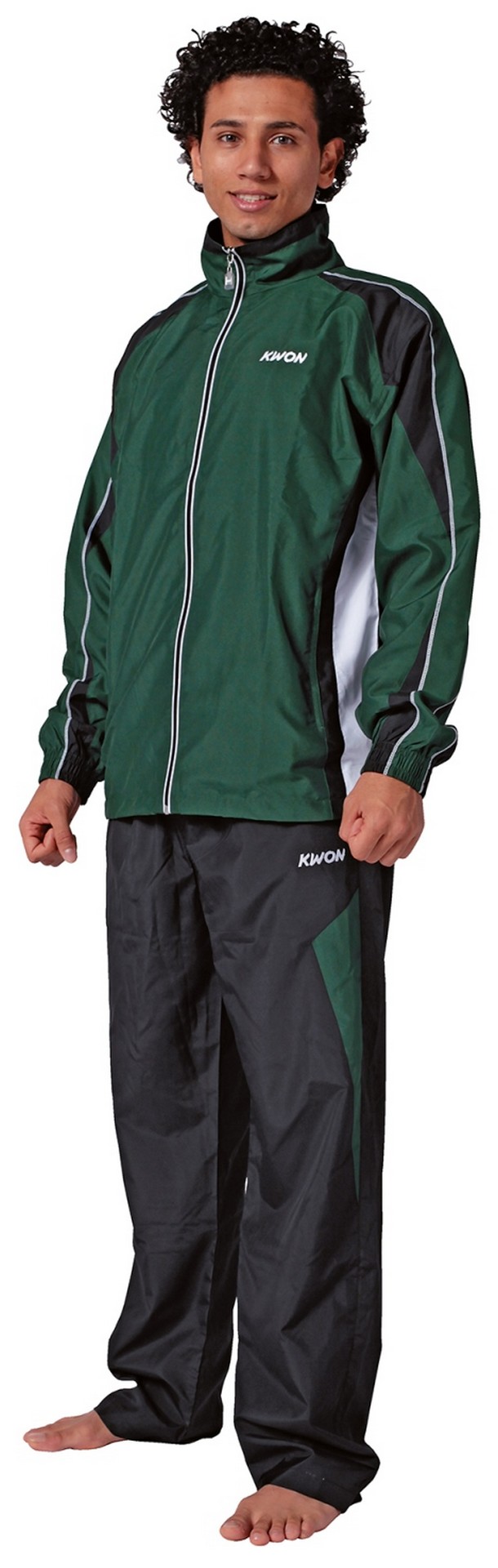 Trainingsanzug Performance Micro grün/schwarz