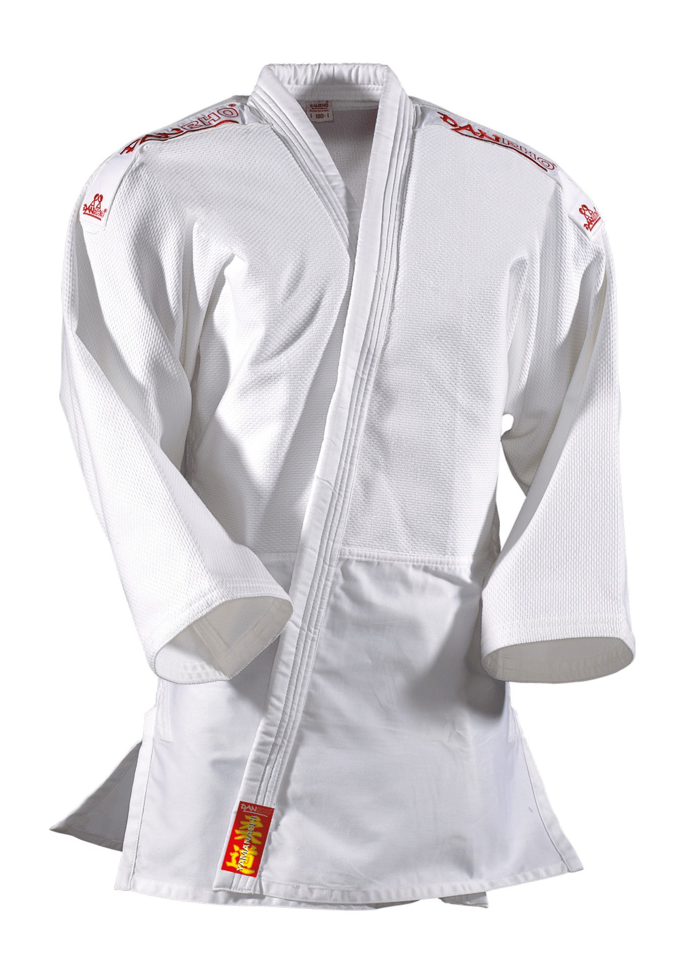 DANRHO Judoanzug Yamanashi mit Schulterstreifen blau oder weiß