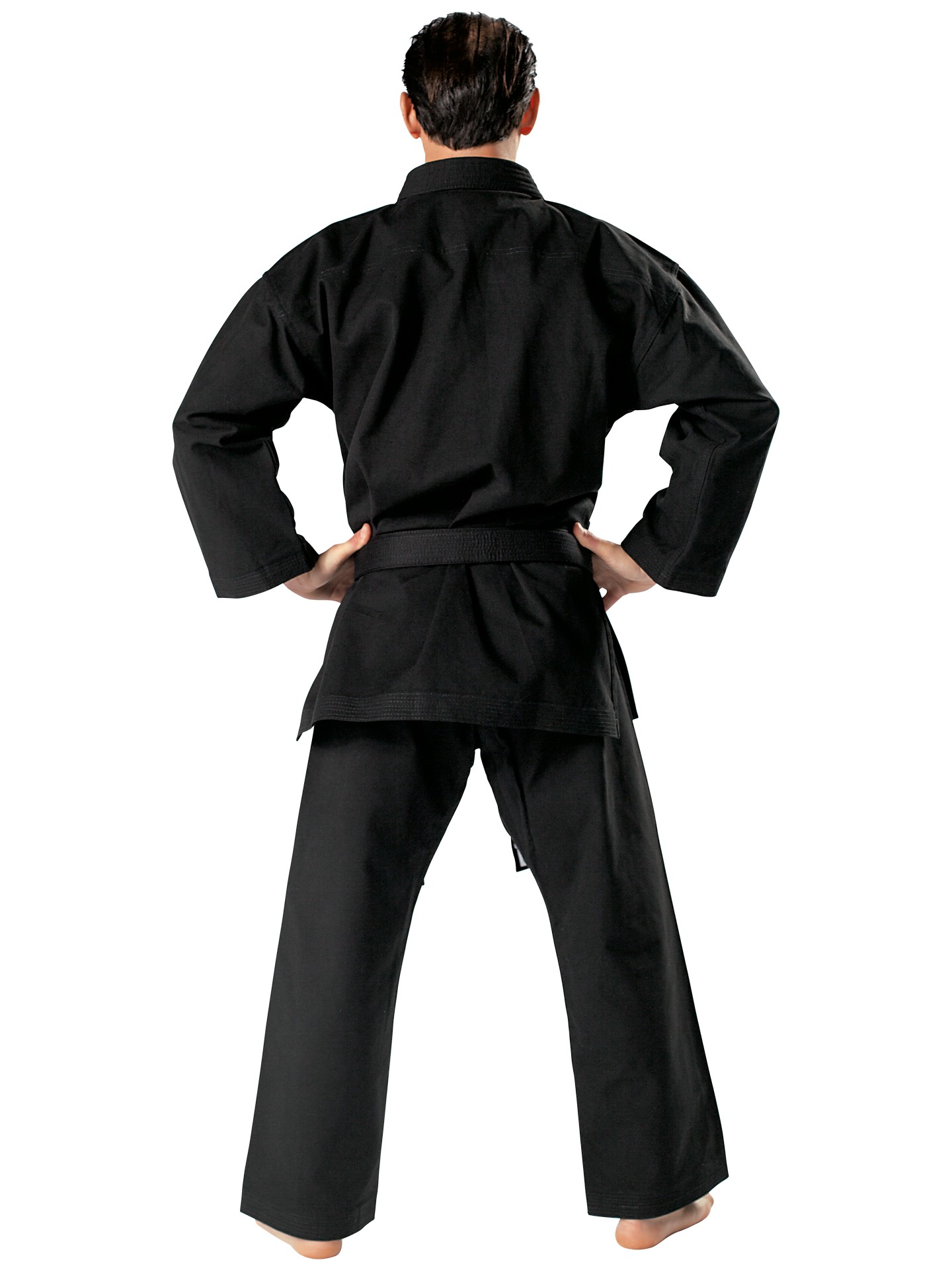 Karateanzug Traditional schwarz 12 oz